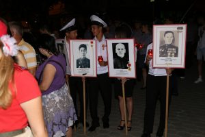 Астраханские патриоты приняли участие в акции "Свеча памяти"
